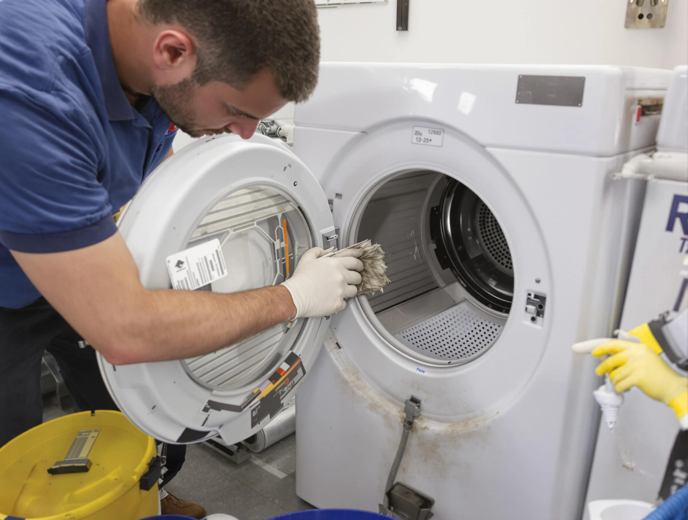 Maricopa Dryer Vent Cleaning specialist performing detailed lint trap cleaning service in Maricopa